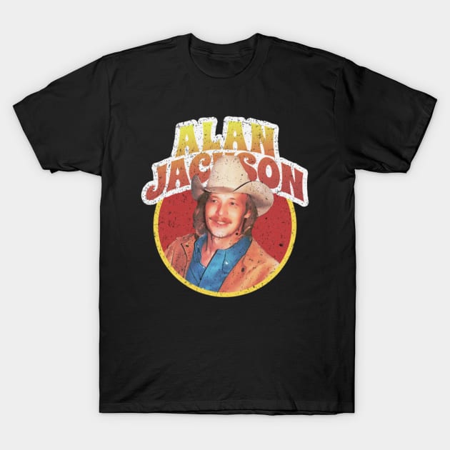 Alan Jackson Country Music Legend T-Shirt by Iron Astronaut